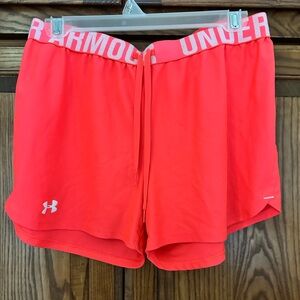 Under Armour Women's Vibrant Hot Pink Athletic Shorts